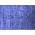thumbnail image 1 of Ahgly Company Machine Washable Indoor Rectangle Oriental Blue Traditional Area Rugs, 2' x 3', 1 of 4