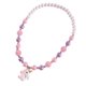 thumbnail image 4 of Pulsera divertida Accesorios versátiles para niñas Collar de cuentas morado rosa simple, 4 of 5