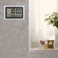 thumbnail image 3 of LCD Digital Large Wall Clock Thermometer Desk Calendar Time Alarm Electronic Indoor Home Temperature Meter, 3 of 10