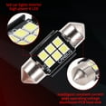 thumbnail image 6 of Unique Bargains LED Dome Light Bulbs 3030 Chip 6 Led for Car Dome Light Interior Lights License Plate Light 31mm White Map Light Bulb 2 Pcs, 6 of 7