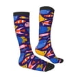 thumbnail image 4 of Lsque Cute Flat Hand Drawn Fishes Printed Crew Socks Men's Women's LightWeight Thin Casual Calf Socks ,Knee High Socks,Cotton Socks, 4 of 9