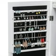 thumbnail image 4 of Cfowner Dark Brown Jewelry Mirror Cabinet, Storage Cabinet with 5-Layer Shelf 2 Drawer, 4 of 7