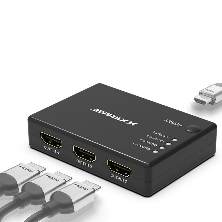 Splitter HDMI 4 ports 4K ALL WHAT OFFICE NEEDS