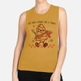 thumbnail image 2 of Lookin' Like a Snack Christmas Women's Muscle Tank Medium Antique Gold, 2 of 5