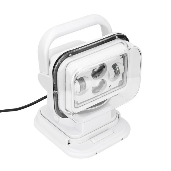 Remote Control Searchlight, IP67 Waterproof Portable Searchlight 60W LED High Brightness Searchlight Work Lamp With Base For Car Yacht SUV