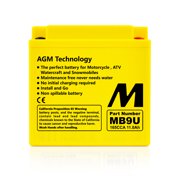 MB9U Motobatt 12V AGM Battery
