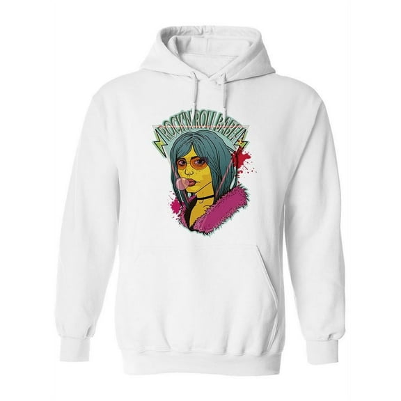 Rock And Roll Babe! Hoodie Women -Image by Shutterstock, Female Large