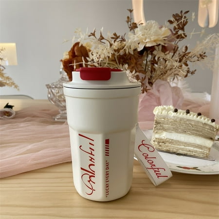 

Livesture Home Fashion Personality Girls Water Cup White 400ML