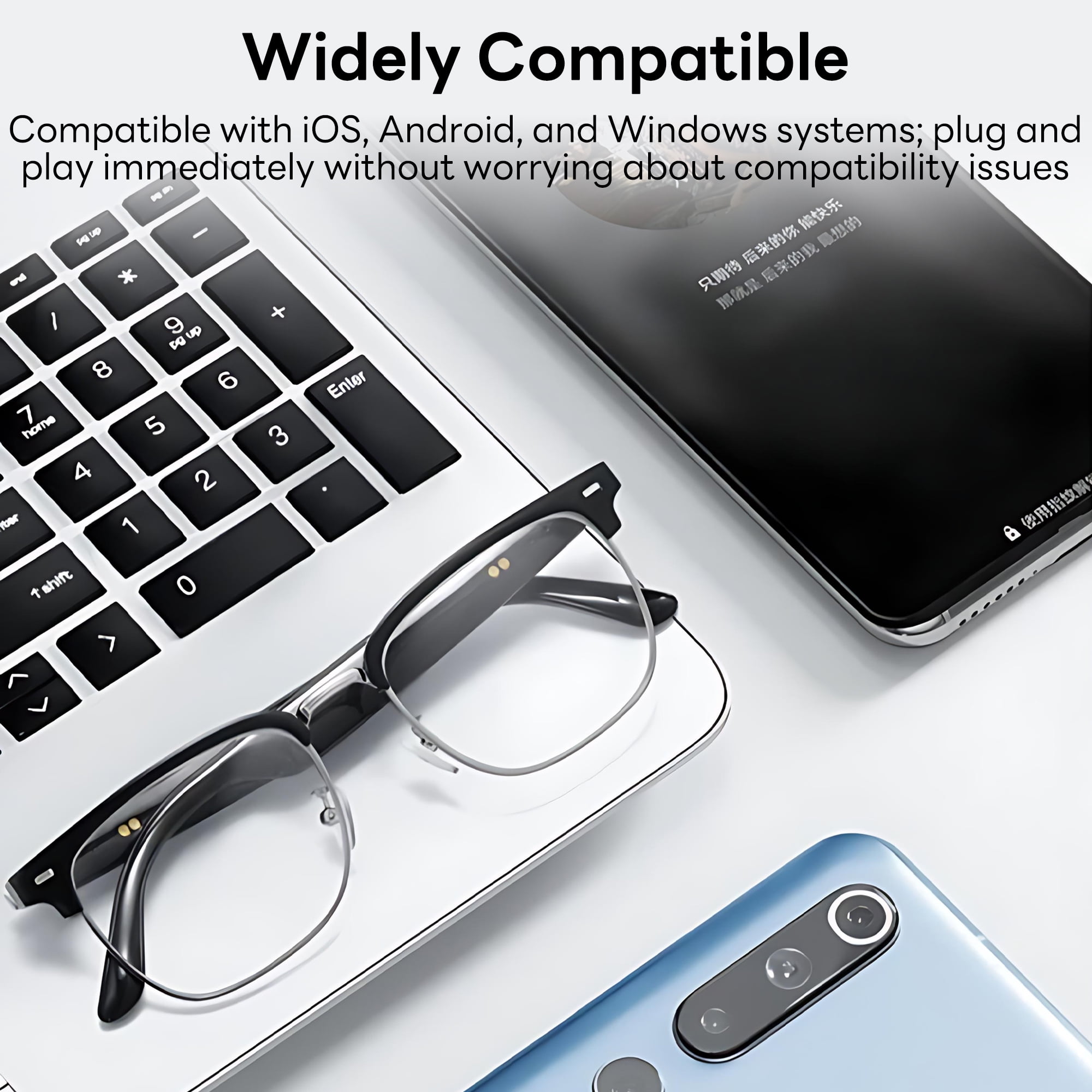 Pecham AI Translator Smart Glasses for Men Women, Bluetooth Audio Sunglasses with Photochromic Lenses, Voice Assistant, Real-Time Translation for Travel Meeting Trade Business