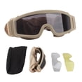 thumbnail image 1 of Gafas Desert Locust, resistentes al viento y a la arena, para exteriores, con 2 lentes, color caqui, 1 of 14