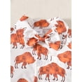 thumbnail image 5 of Biekopu Baby Boy Romper, Western Style Short Sleeve Turn-down Collar Button-down Daily Bodysuit, 5 of 8