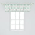 thumbnail image 2 of Ambesonne Abstract Window Valance, Soft Toned Diamond Shapes, 54" X 18", Mint Green Pale Pink, 2 of 3