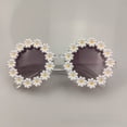 thumbnail image 4 of Gafas de sol con forma de girasol para niños y niñas, bonitas gafas de sol con forma de flor, para salidas de primavera, de 1 a 6 años, 4 of 5