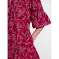 thumbnail image 5 of Scenario Women's and Women's Plus V Neck Mini Dress with Flutter Sleeves, Sizes XS-4X, 5 of 6