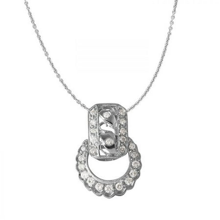 Ladies 0.38 Carat Diamond 14K Yellow Gold Necklace