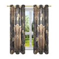 thumbnail image 7 of Yayeee Window Curtains Set of 2 for Living Room Light Filtering 63"x42", Cows and Flowers, 7 of 7