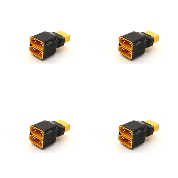 4 x Quantity of DJI Phantom 2 RC XT60 Parallel Harness for 2 Li-Po Battery Power Packs XT-60 Batteries