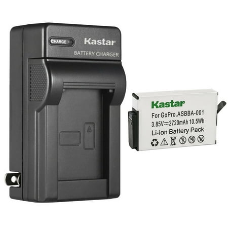 Kastar 1-Pack ASBBA001 Battery and AC Wall Charger Replacement for GoPro Camera ASBBA-001 Fusion Battery GoPro ASBBA-001 Battery Gopro Fusion 360-Degree Action Camera Gopro Fusion VR 360 Camera