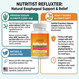 Refluxter - 1000+ mg Sodium Alginate for Acid Reflux, Heartburn, Gerd ...
