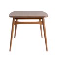 thumbnail image 4 of Walker Edison 59" Mid-Century Wood Tapered Leg Dining Table, Walnut, 4 of 17