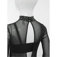 thumbnail image 7 of iiniim Gymnastics Jumpsuit for Girls Bodysuit Figure Skating Leotard Sparkly Catsuit Full Body Dance Unitard Black 16, 7 of 7