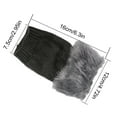 thumbnail image 3 of Dyfzdhu Women Knitted Wool Fingerless Gloves Faux Wool Half Finger Short Warm Gloves, 3 of 4