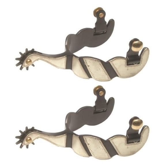 Jacks 11045 Black Steel Roping Spurs