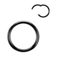 thumbnail image 5 of K-KED 2PCS Stainless Steel Nose Lip Ear Ring Hinged Septum Clicker Hoop Body Piercing-16G 10mm-Silver, 5 of 8