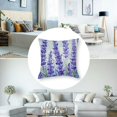 thumbnail image 5 of nygtbtfer Purple Lavender Pillowcovers Purple Flowers Leaves Throw Pillow Covers Spring/Summer Cushion Case for Sofa Home Decor Bedroom Living Room Outdoor Set of 2 Spring Theme Pillow Covers White, 5 of 7
