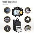 thumbnail image 3 of Bolso para cambiador de pañales Hap Tim Mochila de doble compartimento Gris oscuro impermeable, 3 of 3