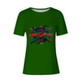 thumbnail image 5 of UVEASISHA July 4th Patriotic Shirts for Women Short Sleeve Religious Faith Shirt Independence Day Novelty Print Graphic Tees Green XXXL, 5 of 5