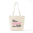 thumbnail image 6 of CafePress - Well Behaved Women Tote Bag - Unisex Canvas Tote Bag, Beige, 1-Piece, 6 of 7