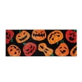 thumbnail image 2 of BotaniNest Cute Pumpkin Fall Halloween Bath Mat Microfiber Shaggy Creepy Gothic Halloween Bathroom Rug Non Slip Washable Halloween Shower Bath Rug Bathroom, 2 of 4