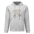 thumbnail image 2 of KuphiL10C Faith Over Fear Hoodies for Men Women, Men's Graphic Pullover Hoodie, Funny Sweatshirt with Long Sleeves, Sizes S-5XL, Gray, 2 of 5