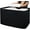 Black, variant on 118L XXXLarge Cotton Rope Storage Basket, Oversized Blanket Basket, Used for Organizing Dirty Clothes in Living Room, Bedroom, Nursery, Dog Toy Storage Bins, 25" x 17" x 16",Grey