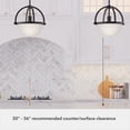 thumbnail image 5 of Hunter - Wedgefield 1-light Matte Black, Medium Size Pendant Light, Dimmable, Formal Style, Sphere Shaped, for Bedrooms, Dining, Living Rooms - 48054, 5 of 7