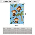 thumbnail image 3 of Easygdp Monkeys Swinging from Palms Garden Flag Yard Flag Welcome Flag, Double-Sided, Weather Resistant for Outdoor Decor - 28"x40", 3 of 9