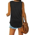 thumbnail image 5 of KZKR Womens Tank Tops V Neck Basic T Shirts Casual Flowy Summer Sleeveless Shirts, 5 of 5