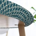 thumbnail image 6 of Round Fitted Tablecloth 44 Inch, Traditional Blue Geometric Round Fitted Tablecloth Fitted Table Clothes Wipeable Table Cloth Cover Farmhouse Table Cover for Dining, Party, Buffet, Wedding, 6 of 8