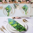 thumbnail image 2 of Cloth Napkins Set of 2 - 20x20 Inches, St. Patrick's Day Washable Reusable Table Napkins, Farmhouse Spring Green Clovers Plants Soft & Absortbent Dining Napkin for Party Wedding Hotel Restaurant, 2 of 8