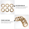 thumbnail image 5 of BEADCEST 80Pcs Golden Plastic Curtain Grommets Curtain Eyelet Rings Low Noise Rings for Home, 5 of 5