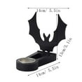 thumbnail image 3 of Uxgjfwu Halloween Candle Holder Stand, Bat Themed Desktop Pie Decoration for Spooky Holiday Decor, 3 of 5
