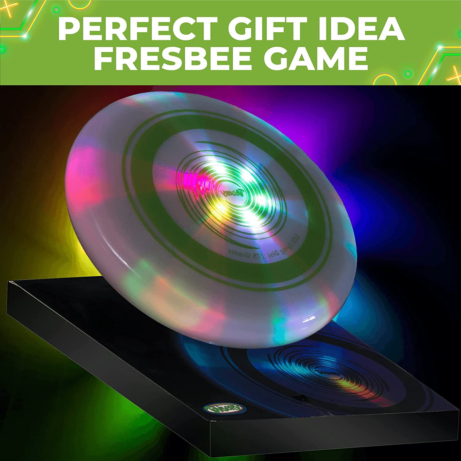 Toysery LED Fresbee. Glow in The Dark Light Up Fresbee for Adults and Kids | Outdoor Flying Disk | Fresbee disc