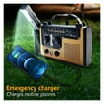 thumbnail image 4 of Multifunctional Solar Power Hand Crank Radio AM FM SW Emerncy Weather Radio with Flashlight 2000mAh Phone Charr Power Bank ,Handy Bright, 4 of 7