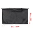 thumbnail image 4 of Motoforti Universal Vehicle Retractable Car Window Sun Shade Visor Windshield Roller Blind PVC 49.21"x26.77" Black, 4 of 7