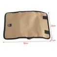 thumbnail image 2 of Tool Roll Bag,36 x 25cm Durable Waterproof Canvas Electrician Roll Up, Hardware Tools Storage Bag, 2 of 9