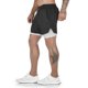 thumbnail image 3 of Naiovety 2021 pantalones cortos para correr de camuflaje para hombres 2 en 1 de pisos de secado rápido pantalones cortos deportivos para gimnasio Uniforme atlético Negro XL Naiovety OD2835-11B, 3 of 6