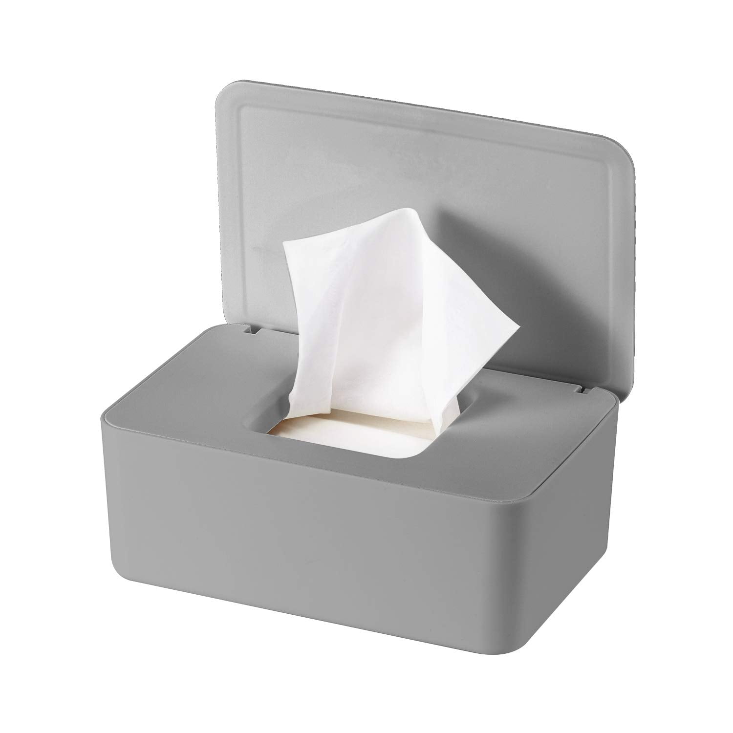 Napkin Napkin Box Holder with Lid for Home Office Dustproof Holder Tissue Storage Box,Toilet Storage Box,White Wipes Dispenser Box Dry Wet Tissue Paper Case Holder