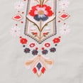 thumbnail image 6 of Embroidered Boho Tops for Women Bohemian Tops Peasant Tops Elbow Sleeve Cotton Linen Tops Vacation Beach Solid Blouses Loose Tunics Top Travel Vacation Retro Embroidered 3/4 Sleeve Boho Tops XL, 6 of 8