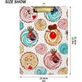 thumbnail image 3 of Coolnut Ice Cream Clipboard A4 Standard Size Decorative Clipboard with Low Profile Metal Clip for Students Men Women Classroom and Office Gifts, 3 of 7
